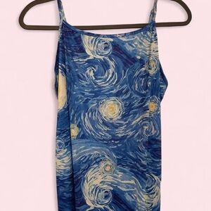 Blue Starry Night Bodycon Maxi Dress 🎨